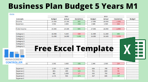 business plan budget 5 years m1 free