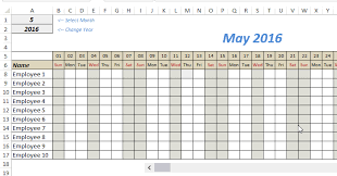 Microsoft Excel Templates 9 Employee Vacation Tracker Excel Templates