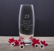 Looking for some of the most informative concepts in the internet? Personalised Glass Vase For 25th Silver Wedding Anniversary Gifts Ideas Couple Ebay
