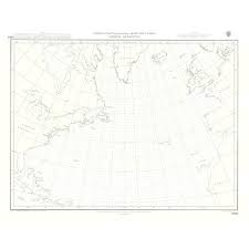 Admiralty Chart 5095 North Atlantic Ocean Gnomonic Chart