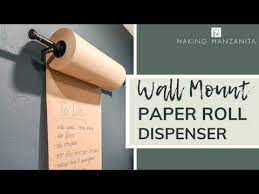 Diy Kraft Paper Roll Holder Tutorial