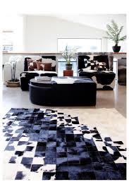 cowhide patchwork rug