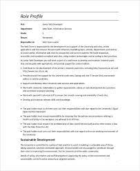 web developer job description templates