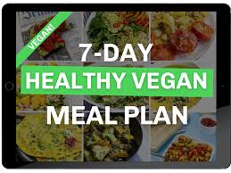 7 day healthy vegan meal plan