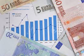 Few Euro Bills Over A Stock Chart