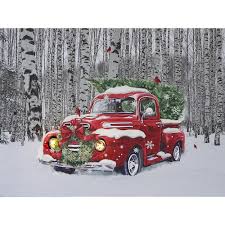 Led Canvas Wall Art Truck With Tree