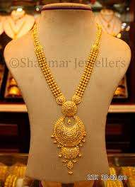 Wedding Gold Necklace 38 42 Gm Sm 010 By Shalimar