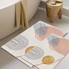 soft bath mat abstract bathroom rugs