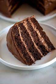 Simple Chocolate Mousse Cake gambar png