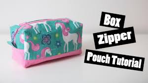 box pouch tutorial with no raw edges