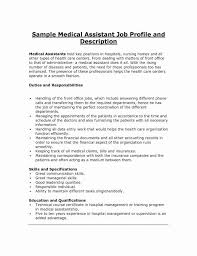Medical Assistant Job Duties Resume Freeletter Findby Co