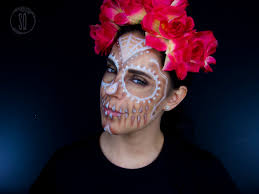 sugar skull makeup look