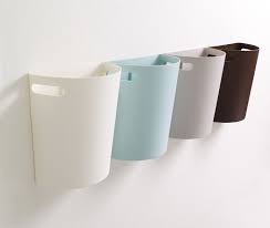 Wall Mounted Trash Bin With Handle For