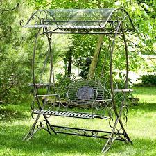 Electroplated Garden Swing Bench