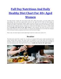 Ppt Full Day Nutritious And Daily Healthy Diet Chart For