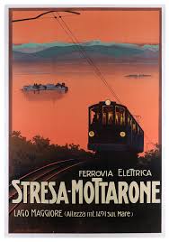 Mottarone area is known for the production of cheese, the most renowned of which is the toma del mottarone. Ferrovia Elettrica Stresa Mottarone Plakate 2017 12 13 Realized Price Eur 400 Dorotheum