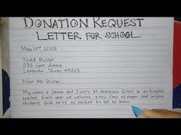 how to write a donation letter for