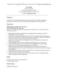 Professional Objective For A Resume Resume Sample Objectives In