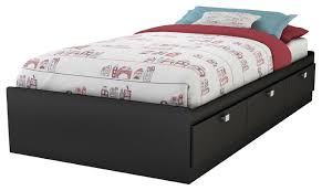 twin size platform bed with 3 storage