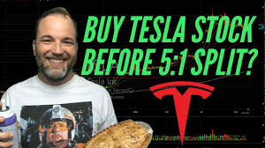 Tesla stock is splitting after friday's close. Tesla Stock Buy Tsla Stock Now Before The 5 1 Stock Split Youtube