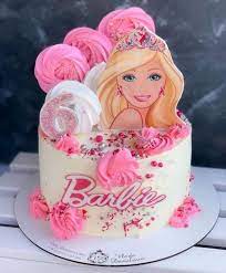 Barbie Theme Cake gambar png