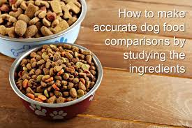 dog food comparison charts information