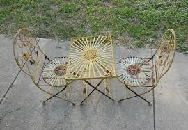 Vintage Wrought Iron Childs Patio Set