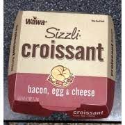 wawa sizzli croissant bacon egg