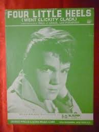 Details About Four Little Heels Clickity Clack Sheet Music Brian Hyland 1960 Pop 73 Hit