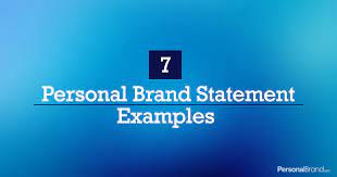 7 personal brand statement exles