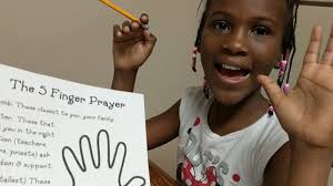 five finger prayer for children easy