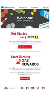 Register to find over $300 in weekly savings and earn fuel rewards. Welcome To Albertsons Albertsons Just For U Email Archive