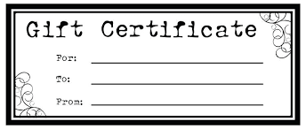 Customize Gift Certificate Templates Online Free Printable Template