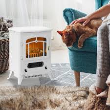 freestanding electric fireplace indoor