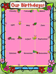 Garden Themed Birthday Chart Www Bedowntowndaytona Com