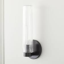 Fluted Glass Indoor Outdoor Sconce 3