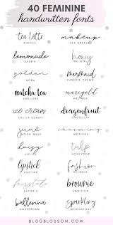 Designers have an incredible choice of free fonts to choose from. 40 Gorgeous Handwritten Script Fonts Blog Blossom