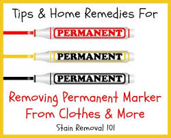 removing permanent marker from clothes