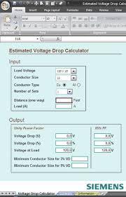 Estimated Voltage Drop Calculator In 2019 Electrical