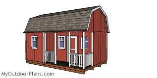 12x20 Barn Shed With Side Porch Free