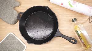 to clean a burnt cast iron skillet