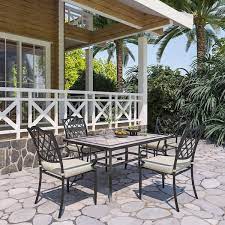 Casainc Cast Aluminum 5 Piece Outdoor