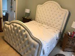 upholstered bed extra tall headboard
