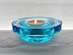 Iittala Light Blue Halo Candle Holder