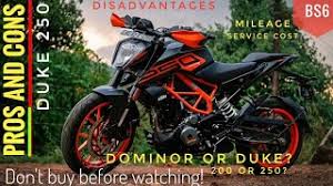 don t ktm duke 250 bs6 without