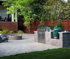 Outdoor Kitchen With Fire Pit