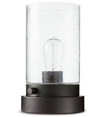Uplight Desk Lamp Bubbled Glass