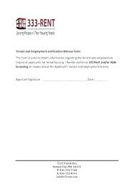 Previous Employment Verification Form Template Letter Proof Of
