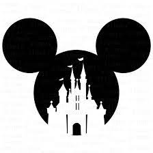 Mickey Vector: Mickey Castle Disney Svg Mickey Castle | Disney stencils,  Disney silhouettes, Disney designs