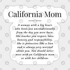 california mom definition californian